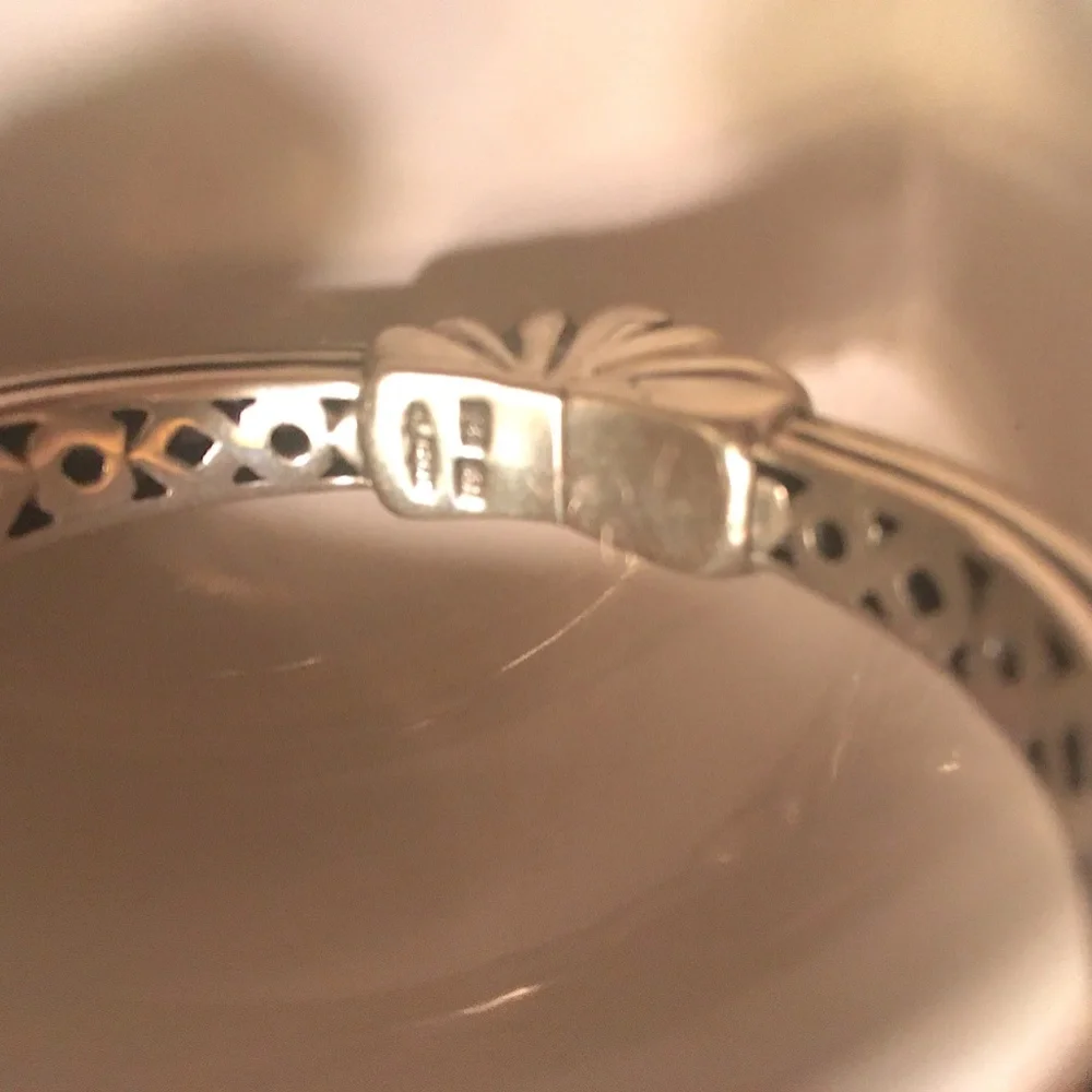 Exquisite Vintage Lagos Cuff** 18k Gold /Sterling/Citrine - Picture 4 of 16